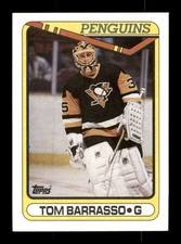  1990 Tom Barrasso 65 Penguins Topps 35 Hockey Sports Trading Card TC