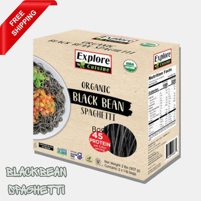 Explore Cuisine Organic Black Bean Spaghetti - 2 lbs - 32 Ounce (Pack of 1) 