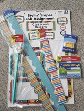 Bulletin Board set w/Border, stickers, pencils, notepad