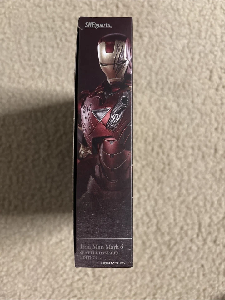 S.H. Figura Figuarts Avengers Iron Man Mark 6 Edición Daño de Batalla *Caja Abierta* Foto 4 de 4