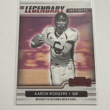 2021 Panini Contenders Draft Picks #3 Aaron Rodgers Legendary Contenders Purple