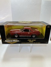 American Muscle Ertl Collectibles 1969 Amc Amx - 118 Scale - Diecast Metal American Muscle Ertl Collectibles 1969 Amc Amx - 118 Scale - Diecast Metal