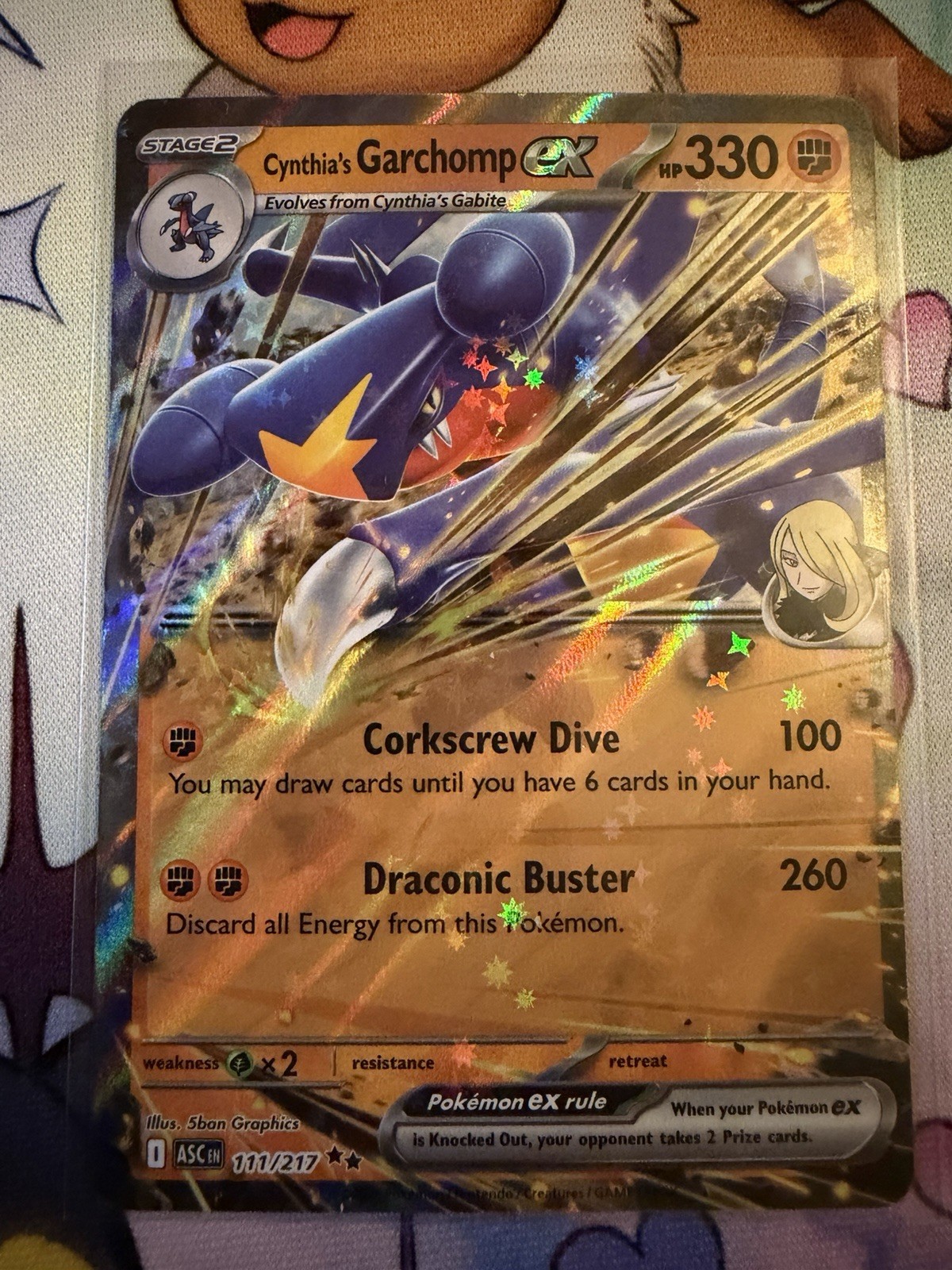 Cynthia's Garchomp ex 111/217 Double Rare ME: Ascended Heroes Pokemon Near Mint