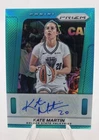 Kate Martin 2025 Panini Prizm WNBA Auto Teal #/35 Throwback Signatures #TB-KM