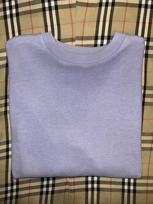 Alo Yoga Renown Heavy Weight Crewneck Sweater Unisex Size Medium Purple Pullover