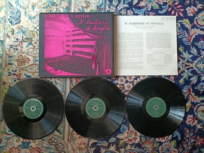 Vinyl 33 Rossini Il Barbiere Di Sevilla - Orchestra Radio Italiana - Previtali