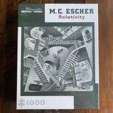 ** Sealed NEW ** MC Escher RELATIVITY  1000 Piece Jigsaw Puzzle