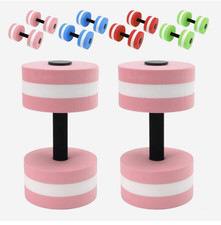 EVA foam floating dumbbells for swimming pools, automatic aerobic exercise.