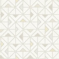 Fd26636_Georgia Geometrisches Dreieck Beige Weiß Fine Decor Tapete