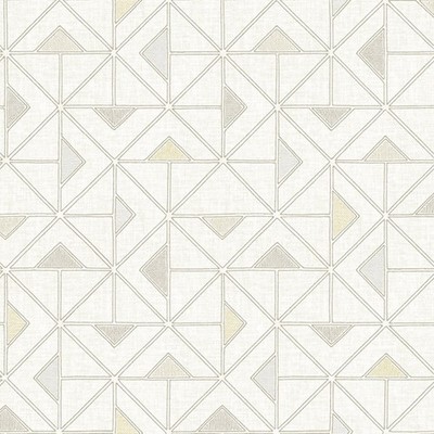 FD26636_Georgia Geometric Triangle Beige white Fine Decor Wallpaper