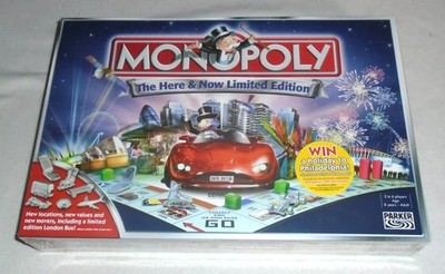 Monopoly Das Hier und Jetzt Limited Edition 2005 Brandneu & Versiegelt Brettspiel