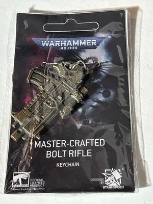 Warhammer 40k Master Crafted Bolt Rifle Keychain BRAND NEW SEALED GW Merch OOP