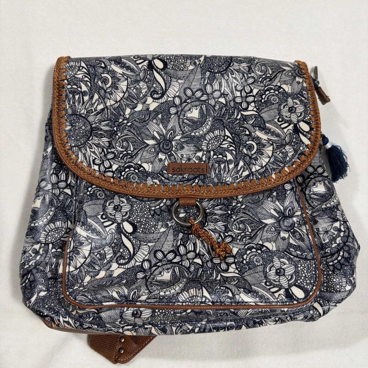 Sakroots Patterned Navy Nylon Mini Backpack Sakroots Blue Backpacks | Mercari main image 4