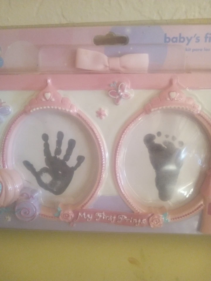 Nuevo Sellado Disney Bebé’s Primeras Impresiones Kit Princesa Castillo Rosa Niña Marco Colgante Foto 4 de 4