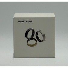 SmartHealth Smart Ring Stainless Steel Black Waterproof Fitness Tracker Size 11