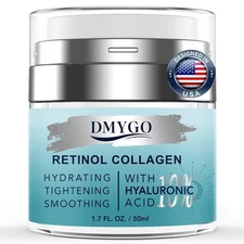 Instant Face Lift Cream with Retinol, Collagen & Hyaluronic Acid, Neck Cream for