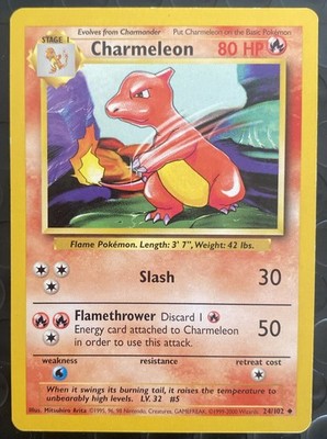 Charmeleon Uncommon Base Set 024/102
