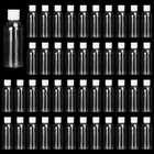 100 Pack 2 oz Plastic Bottles with Caps, Clear Empty Bottles, flip top Bottle...