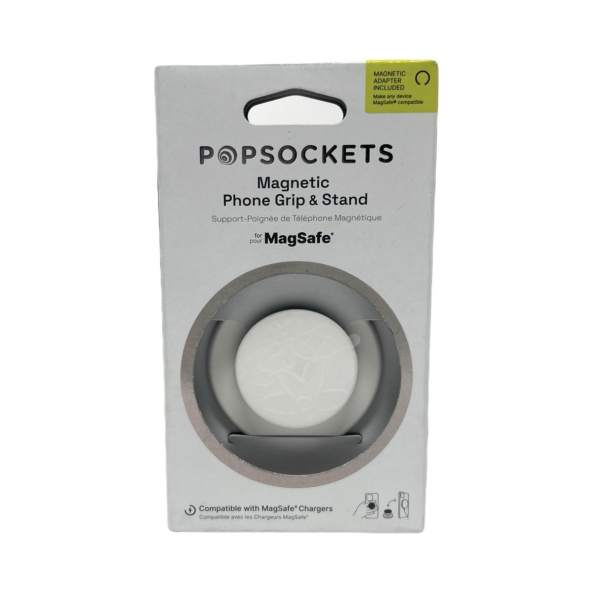 PopSockets Magnetic Phone Grip with MagSafe And Magsafe Adapter Horchata