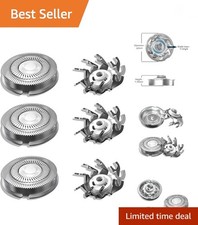Replacement heads for electric shavers,Waterproof Replacement Blades for Mens...