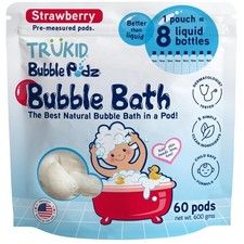 Bubble Bath Pods 60 Count Tear Free Gentle TruKid Podz Kids Toddlers Babies
