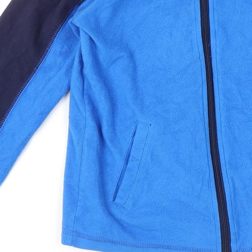 Mountain Warehouse Boys Blue Colourblock Fleece Jacket 7-8 Years - Picture 12 of 12