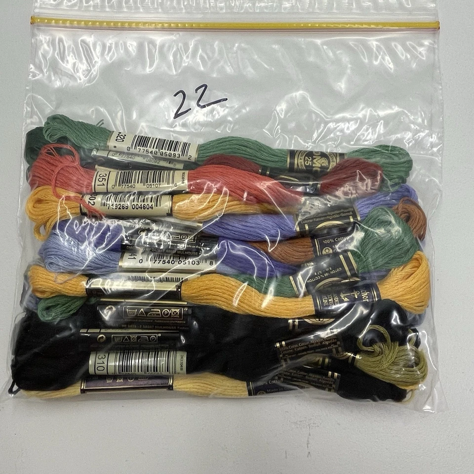 Over 250 Skeins DMC Embroidery Cotton Threads Mixed colours Full and Partial - image 3 of 4