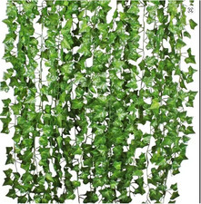 12 Pack 84 Feet Fake Ivy Leaves Artificial Garland Greenery Hanging Plant Vine W
