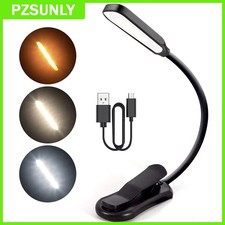 LED Book Light USB Rechargeable Reading Light 3-Level Warm Cool White Daylight