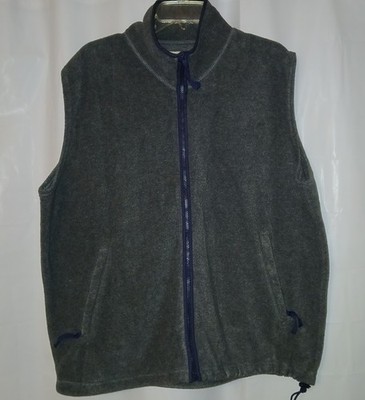 Ozark Trail Fleece Full Zip Sleeveless Vest Jacket Pockets Gray L