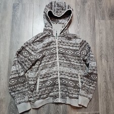 Woolrich Navajo Aztec Zip Coat Sweater Jacket Sz Large