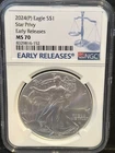 2024(P) STAR PRIVY Silver American Eagle NGC MS 70 Early Releases
