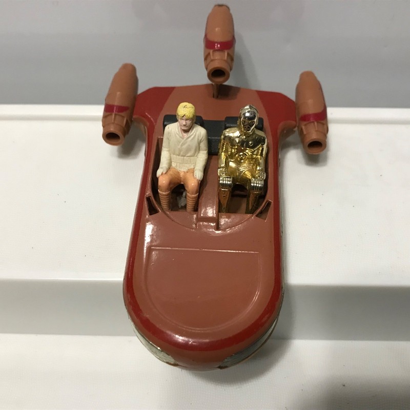 Star Wars 1978 Landspeeder C-P30 Luke Skywalker 4.50 inch wheels roll Hong Kong