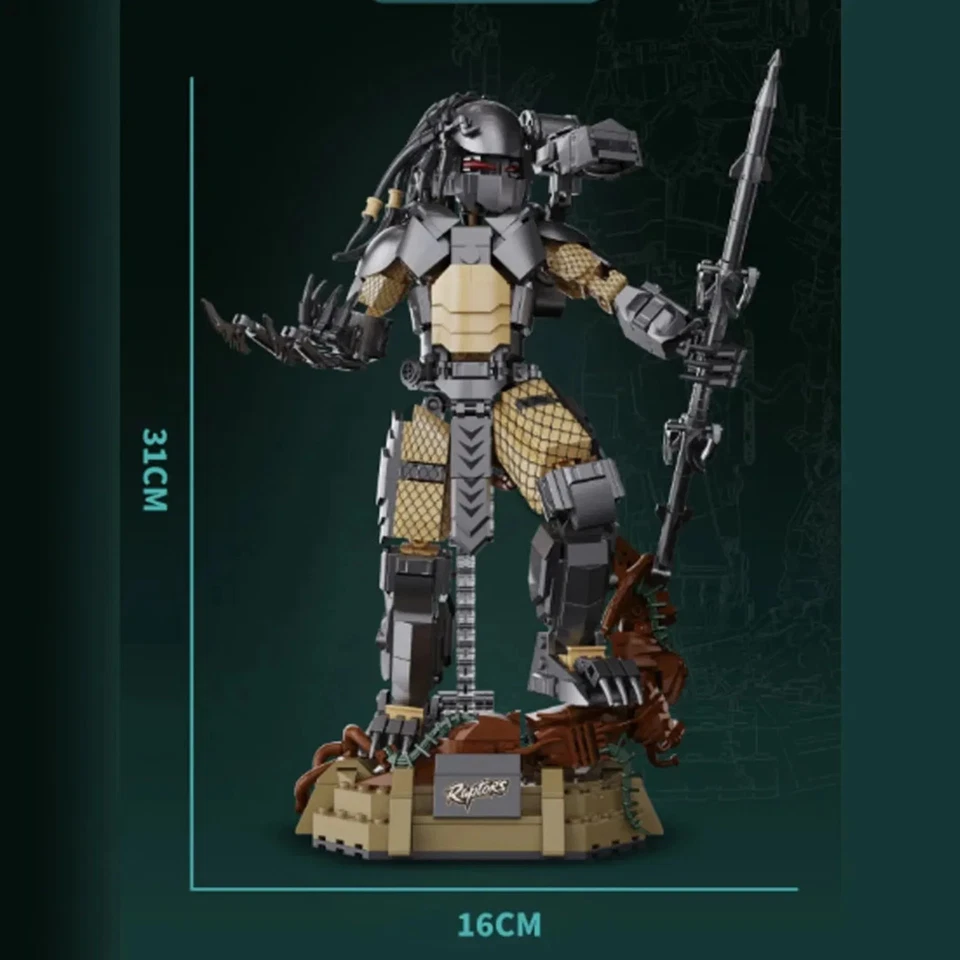 MOC 978PCS Alien Warrior Building Blocks Movable Joints STEM Educational DIY TOY - Image 3 of 4