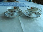 Noritake HP "Dresdoll" (2) very small Demitasse cups and Saucers             5-3