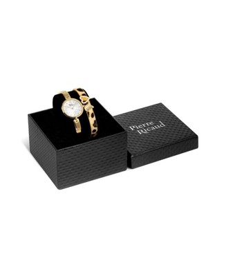 PIERRE RICAUD Women Quartz Casual Watch Classic Dress White Dial Waterproof Fash