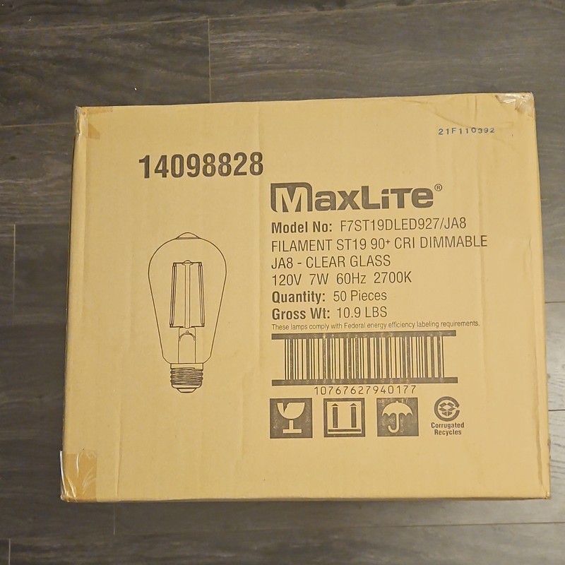 50 pack - LED Dimmable Light Bulbs