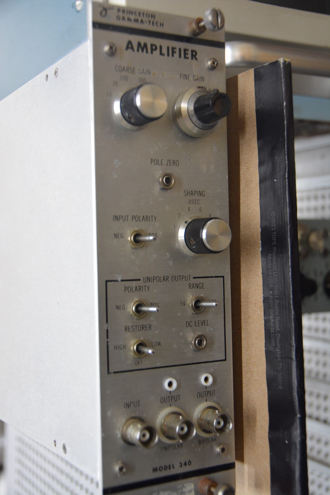 PGT, PRINCETON GAMMA TECH MODEL 340 SPECTROSCOPY AMPLIFIER NIM MODULE, TESTED