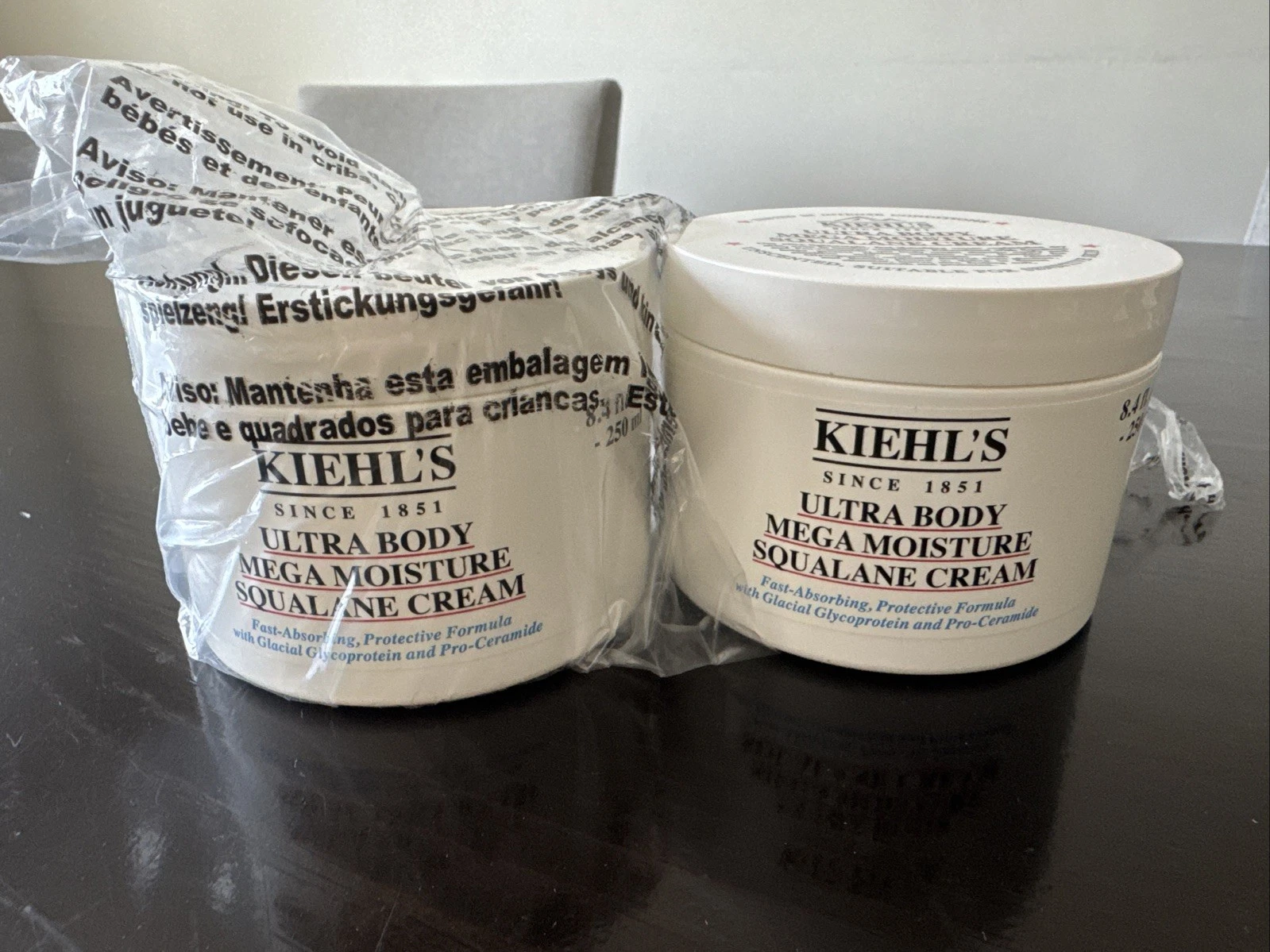 2 Jars- Kiehl's ULTRA BODY Mega Moisture Squalane Cream - 8.4 oz /250 ml -SEALED
Opens in a new wind