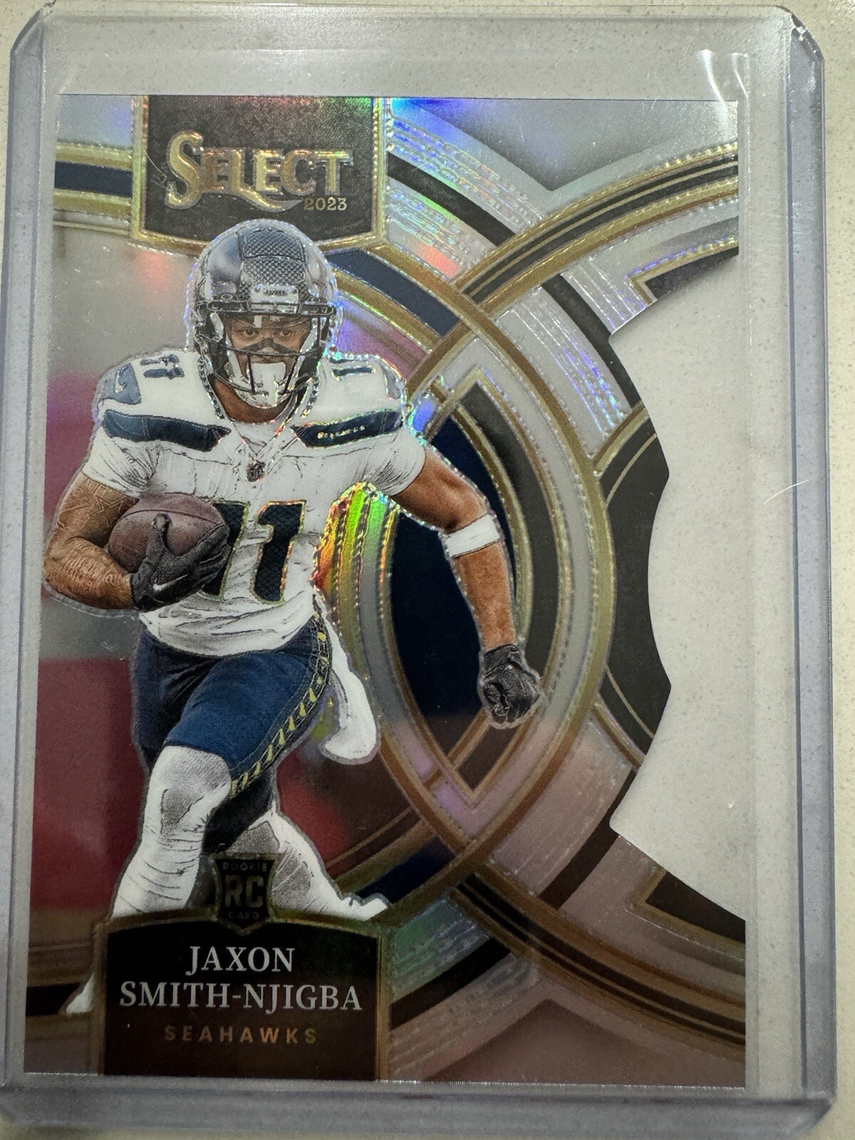 2023 Select - JAXON SMITH-NJIGBA - Red & Yellow Die Cut Prizm - Premier RC #174