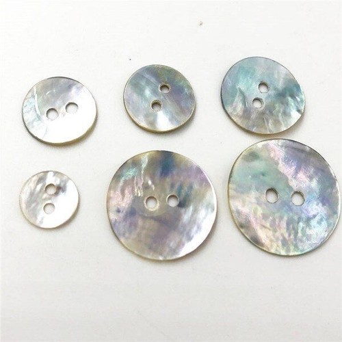 2 Holes Natural Shell Button Flatback Round Clothing Decor Craft Accessory 50Pcs - Picture 13 of 18