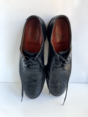 Allen Edmonds Regent Street Perforated Wing Tip In Black  display picture 2