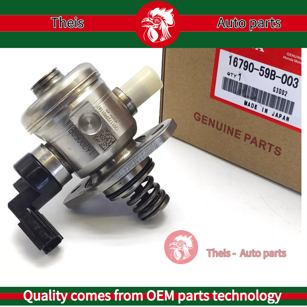 High Pressure Fuel Pump for 16790-59B-003 Honda Civic L4 1.5L 2.0L