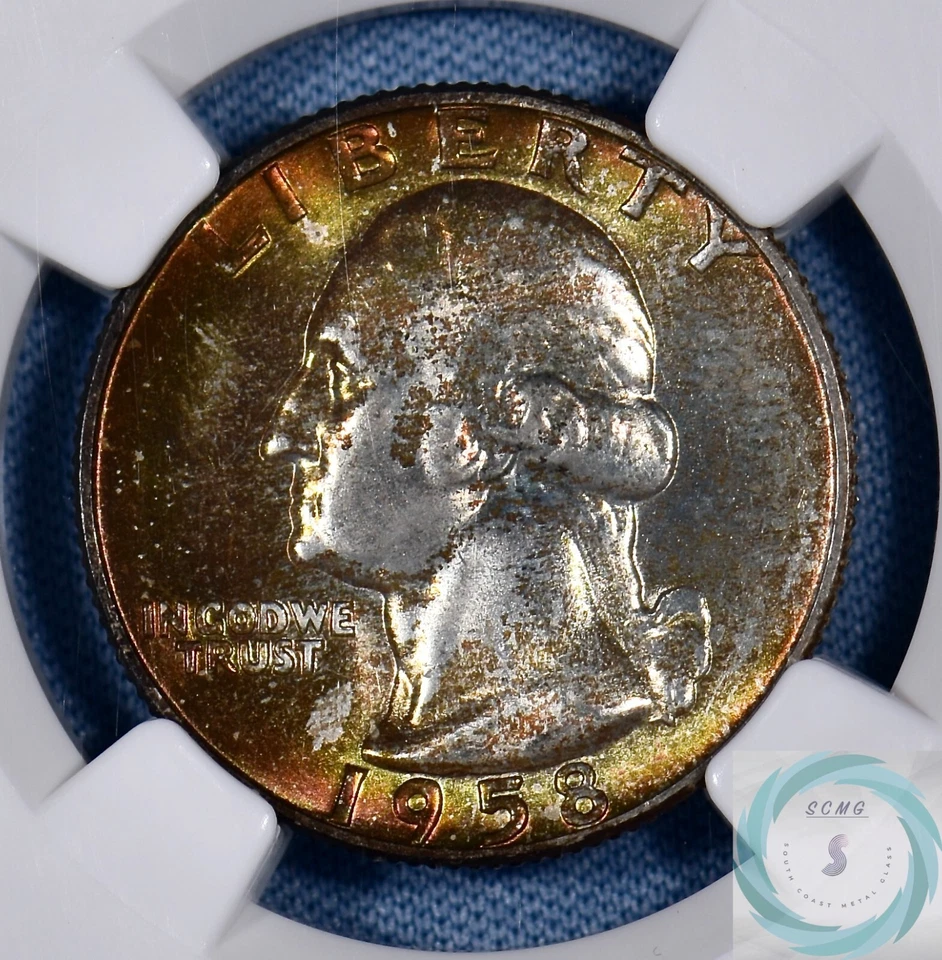 1958-D Washington Quarter NGC MS 67* - Big Time Toner - Image 4 of 4