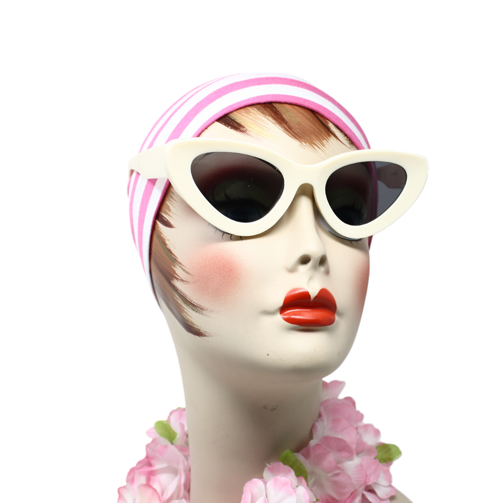 Ivory Cat Eye Sunglasses Womens Vintage Fashion Style Retro Shades - Hey Viv-image