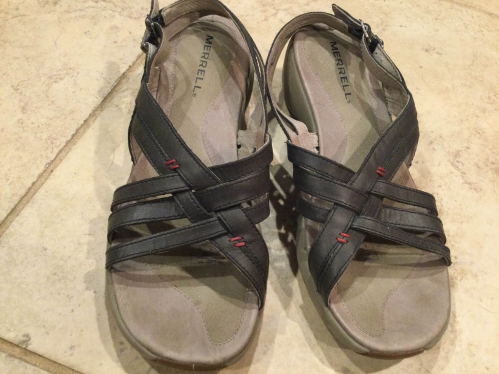 Merrell Scarpe Donna Nere Performance Comfort Doppia Fibbia Slingback 9