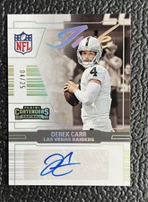 🔥1/1! DEREK CARR 2022 CONTENDERS NFL INK AUTOGRAPH RAIDERS JERSEY #'d 04/25!🔥