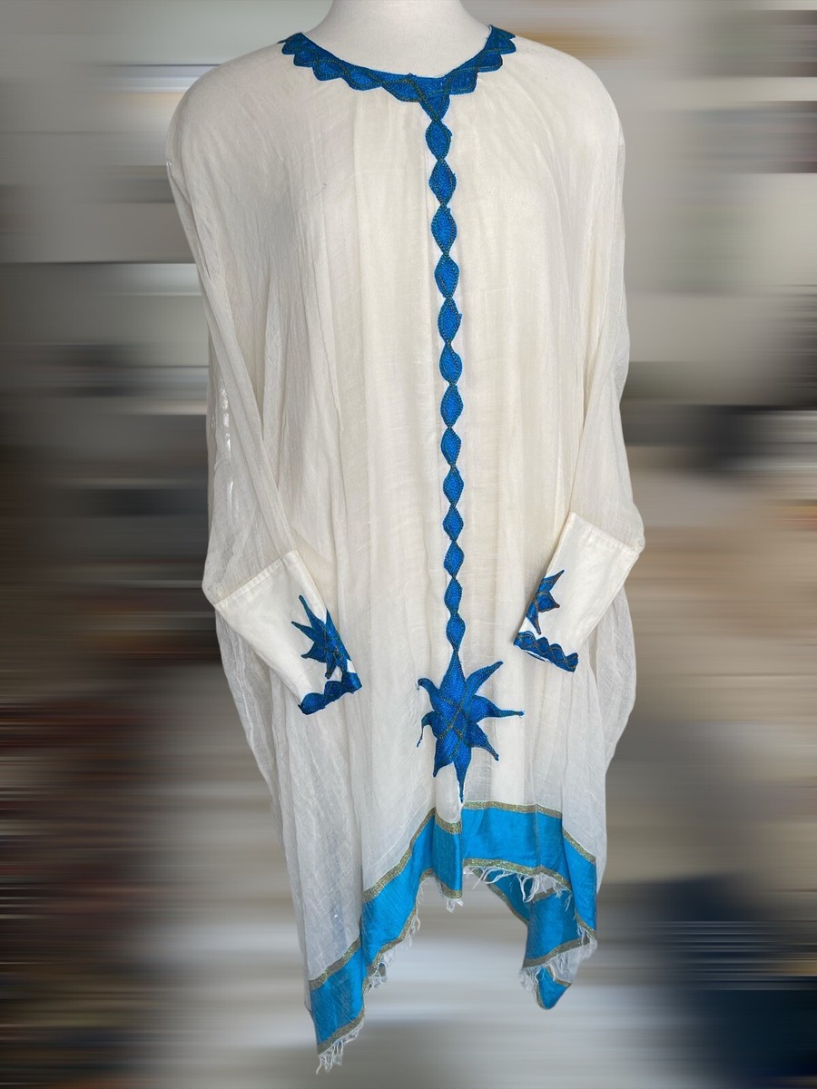 Ethiopian Habesha Traditional Kemis Tebebe, simple African Dress, Gift For  Her. | eBay