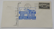 Miami Florida to Sao Paulo Brazil April 27 1969 first flight airmail
