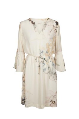 Mos Mosh Womens Size Small Heru Passion Dress Ivory Cream Belted